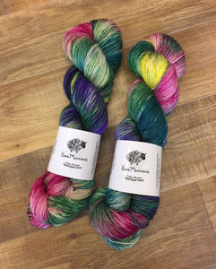 Superwash Merino Nylon Titanium Sock Yarn, 100g/3.5oz, Highway Unicorn