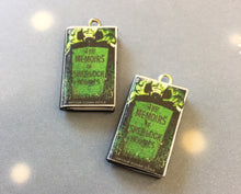 Load image into Gallery viewer, Miniature Book Charm Stitch Marker, Sherlock Holmes, Arthur Conan Doyle inspired
