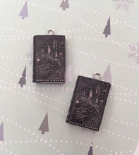 Load image into Gallery viewer, Miniature Book Charm Stitch Marker, A Christmas Carol, Charles Dickens inspired
