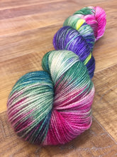 Load image into Gallery viewer, Superwash Merino Nylon Titanium Sock Yarn, 100g/3.5oz, Highway Unicorn
