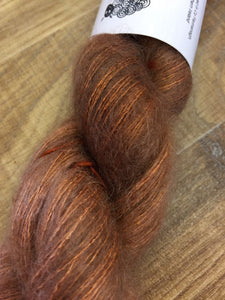 Superwash Kid Mohair Silk Lace Yarn, 50g, 420m, Ginger Beer