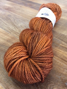 Superwash Merino Aran/Worsted Yarn Wool, 100g/3.5oz, Ginger Beer