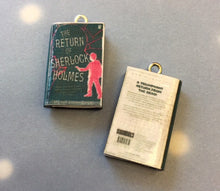 Load image into Gallery viewer, Miniature Book Charm Stitch Marker, Sherlock Holmes, Arthur Conan Doyle inspired
