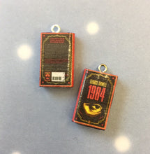 Load image into Gallery viewer, Miniature Book Charm Stitch Marker, 1984, George Orwell inspired
