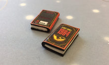 Load image into Gallery viewer, Miniature Book Charm Stitch Marker, 1984, George Orwell inspired
