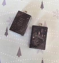 Load image into Gallery viewer, Miniature Book Charm Stitch Marker, A Christmas Carol, Charles Dickens inspired

