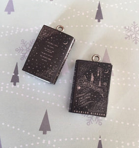 Miniature Book Charm Stitch Marker, A Christmas Carol, Charles Dickens inspired