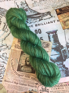 Non Superwash Wensleydale British Wool, DK Light Worsted Yarn, 100g/3.5oz, Glitter and Grease