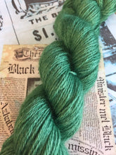 Load image into Gallery viewer, Non Superwash Wensleydale British Wool, DK Light Worsted Yarn, 100g/3.5oz, Glitter and Grease
