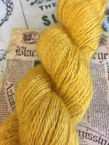 Non Superwash Wensleydale British Wool, 4 Ply Yarn, 100g/3.5oz, Gladrags