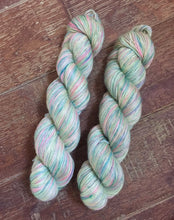 Load image into Gallery viewer, Superwash Kid Mohair Merino Single Ply Fingering Yarn, 100g/3.5oz, Mer Girl
