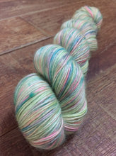 Load image into Gallery viewer, Superwash Kid Mohair Merino Single Ply Fingering Yarn, 100g/3.5oz, Mer Girl
