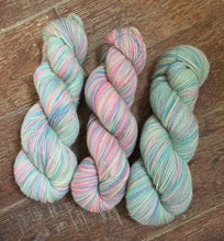 Load image into Gallery viewer, Non Superwash, No Nylon Corriedale Sock Yarn, 100g/3.5oz, Mer Girl
