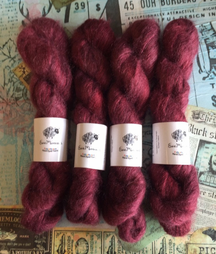 Superwash Kid Mohair Silk Lace Yarn, 50g, 420m, Judas