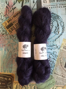 Superwash Kid Mohair Silk Lace Yarn, 50g, 420m, Purple Teardrops