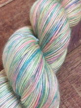Load image into Gallery viewer, Superwash Kid Mohair Merino Single Ply Fingering Yarn, 100g/3.5oz, Mer Girl
