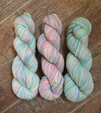 Load image into Gallery viewer, Non Superwash, No Nylon Corriedale Sock Yarn, 100g/3.5oz, Mer Girl
