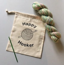Load image into Gallery viewer, Happy Hooker Cotton Drawstring Tote Bag
