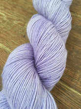 Load image into Gallery viewer, Superwash Bluefaced Leicester Nylon Ultimate Sock Yarn, 100g/3.5oz, Lady Susan, Lilac, Semi Solid

