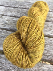 Non Superwash Bluefaced Leicester Gotland DK Light Worsted Yarn, 100g/3.5oz, Gold Rush