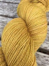 Load image into Gallery viewer, Non Superwash, No Nylon Corriedale Sock Yarn, 100g/3.5oz, Gold Rush
