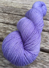 Load image into Gallery viewer, Superwash Bluefaced Leicester Nylon Ultimate Sock Yarn, 100g/3.5oz, Wallflower, Lilac, Semi Solid
