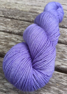 Superwash Bluefaced Leicester Nylon Ultimate Sock Yarn, 100g/3.5oz, Wallflower, Lilac, Semi Solid