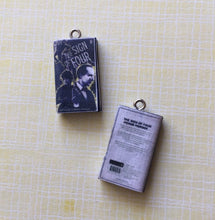 Load image into Gallery viewer, Miniature Book Charm Stitch Marker, Sherlock Holmes, Arthur Conan Doyle inspired
