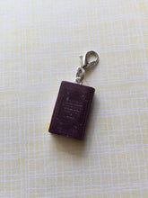Load image into Gallery viewer, Miniature Book Charm Stitch Marker, The Picture of Dorian Gray, Oscar Wilde inspired
