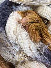 Load image into Gallery viewer, Superwash Bluefaced Leicester Nylon Ultimate Sock Yarn, 100g/3.5oz, Meetings Have Biscuits
