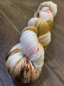 Superwash Merino Single Ply Fingering Yarn, 100g/3.5oz, Silly Heart