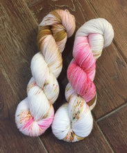Load image into Gallery viewer, Superwash Merino Nylon Titanium Sock Yarn, 100g/3.5oz, Silly Heart
