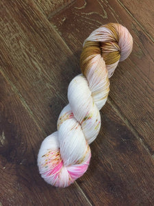 Superwash Merino Nylon Titanium Sock Yarn, 100g/3.5oz, Silly Heart