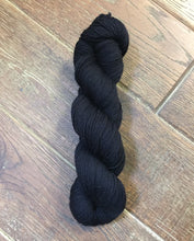 Load image into Gallery viewer, Superwash BFL Nylon Ultimate Sock Yarn, 100g/3.5oz, Have You Seen This Wizard, Black Yarn
