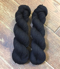 Load image into Gallery viewer, Superwash BFL Nylon Ultimate Sock Yarn, 100g/3.5oz, Have You Seen This Wizard, Black Yarn
