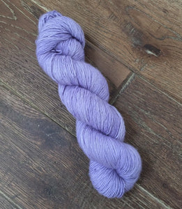 Superwash Merino Single Ply Fingering Yarn, 100g/3.5oz, Lady Susan, Lilac, Semi Solid