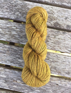 Non Superwash Bluefaced Leicester Gotland DK Light Worsted Yarn, 100g/3.5oz, Gold Rush