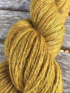 Non Superwash Bluefaced Leicester Gotland DK Light Worsted Yarn, 100g/3.5oz, Gold Rush
