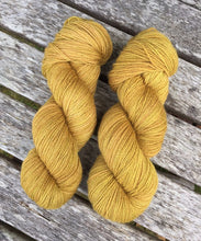 Load image into Gallery viewer, Non Superwash, No Nylon Corriedale Sock Yarn, 100g/3.5oz, Gold Rush

