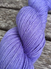 Load image into Gallery viewer, Superwash Bluefaced Leicester Nylon Ultimate Sock Yarn, 100g/3.5oz, Wallflower, Lilac, Semi Solid
