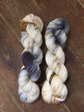 Load image into Gallery viewer, Superwash Merino Nylon Titanium Sock Yarn, 100g/3.5oz, Meetings Have Biscuits
