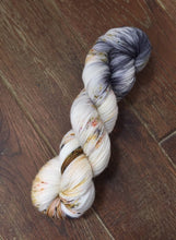 Load image into Gallery viewer, Superwash Merino Nylon Titanium Sock Yarn, 100g/3.5oz, Meetings Have Biscuits
