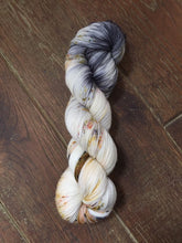 Load image into Gallery viewer, Superwash Merino Nylon Titanium Sock Yarn, 100g/3.5oz, Meetings Have Biscuits
