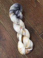 Load image into Gallery viewer, Superwash Merino Nylon Titanium Sock Yarn, 100g/3.5oz, Meetings Have Biscuits
