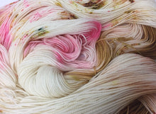 Load image into Gallery viewer, Superwash Merino Nylon Titanium Sock Yarn, 100g/3.5oz, Silly Heart
