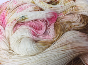 Superwash Merino Nylon Titanium Sock Yarn, 100g/3.5oz, Silly Heart