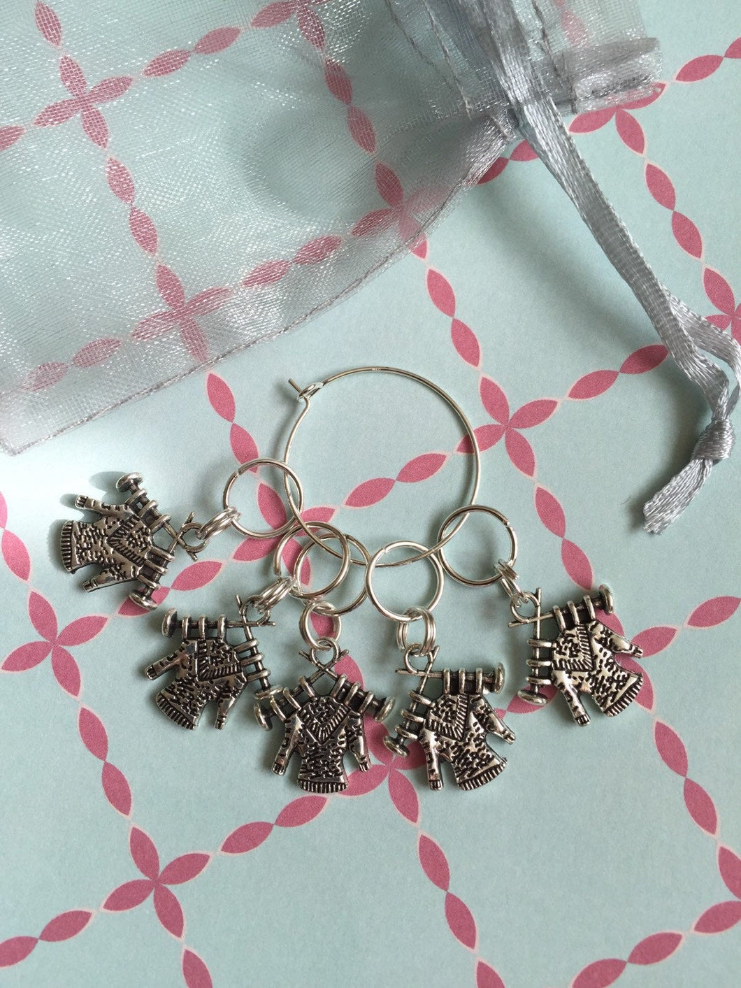 Set of 5 Woolly Jumper Stitch Markers