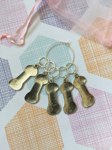 Set of 5 Yarn Ball Stitch Markers