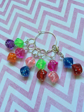 Load image into Gallery viewer, Set of 6 Dice Stitch Markers
