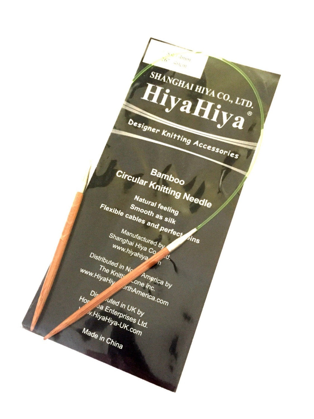 HiyaHiya Bamboo Fixed Circular Knitting Needles 16in/40cm x 4mm